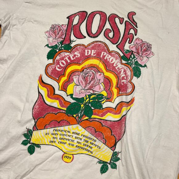 Project Social T Rose White Oversized Tee One Size - Picture 2 of 4
